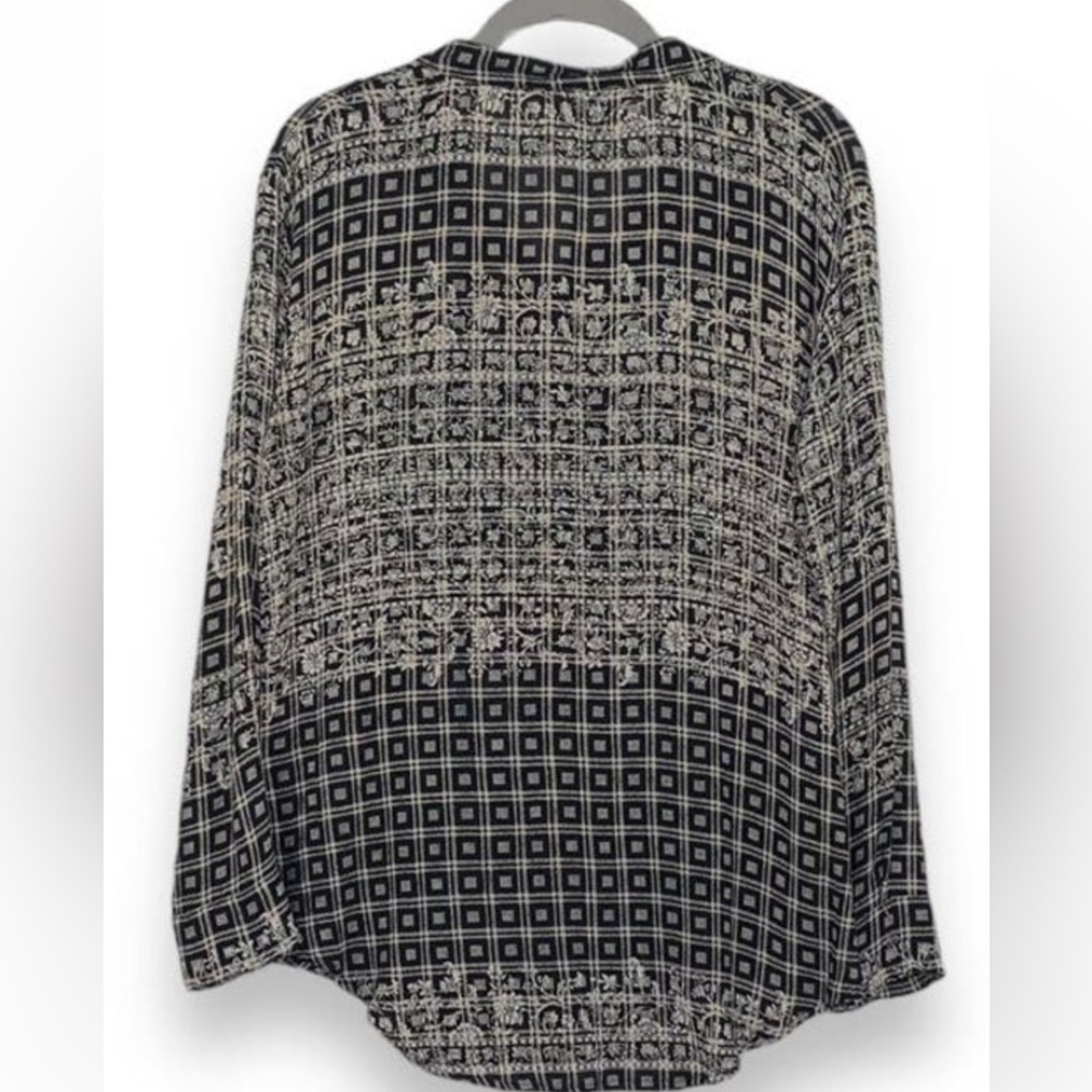 Free People Caravan Patchwork Button Down Top - image 3